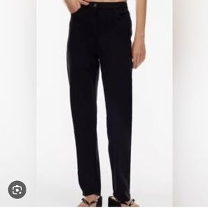 Wilfred twill pants jeans size 4 black The Melina Pant high rise